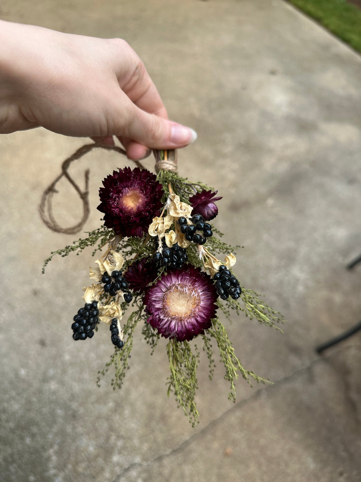 Burgundy Blackberry Mini Bouquet