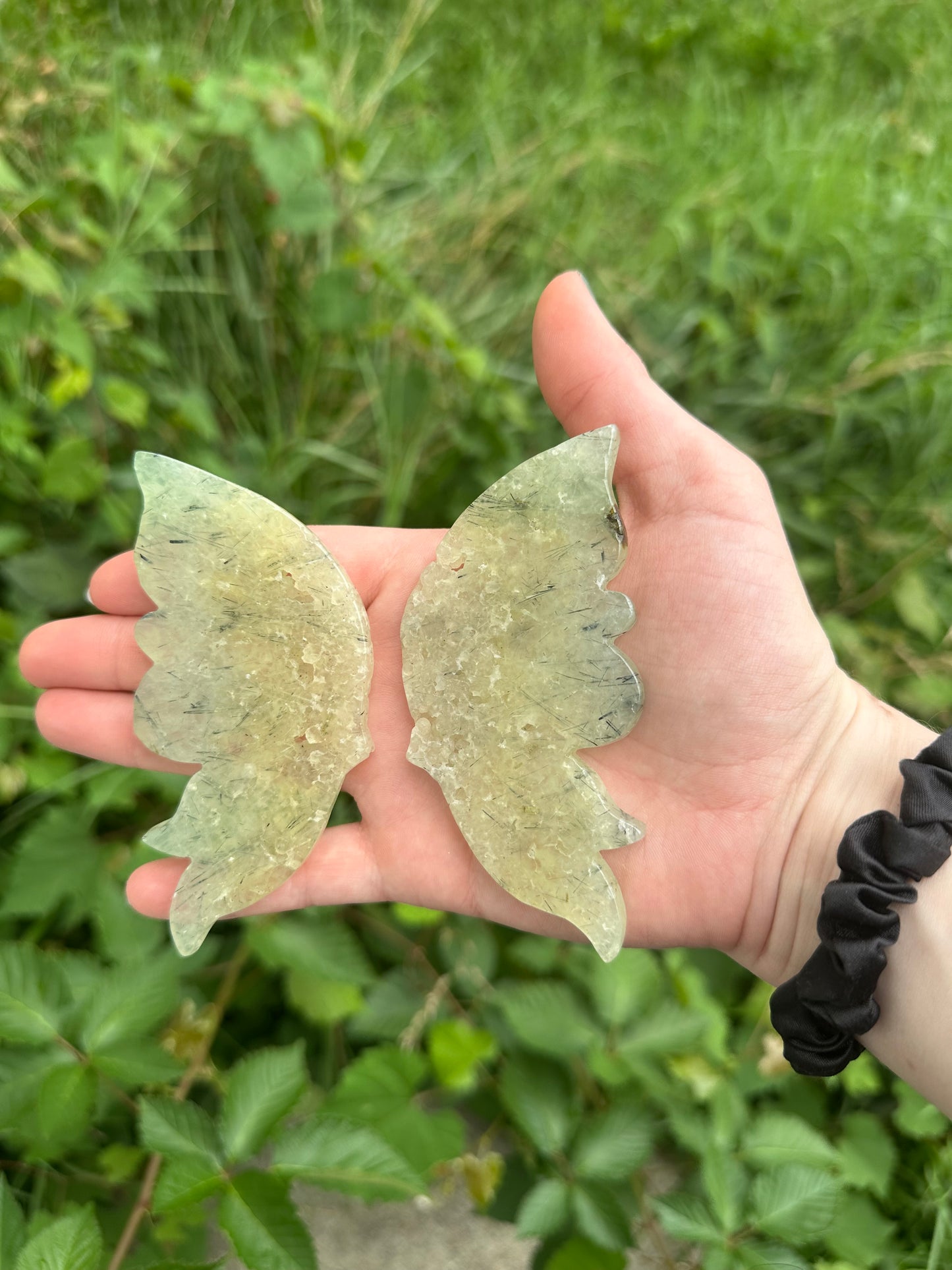 Prehnite Butterfly with stand