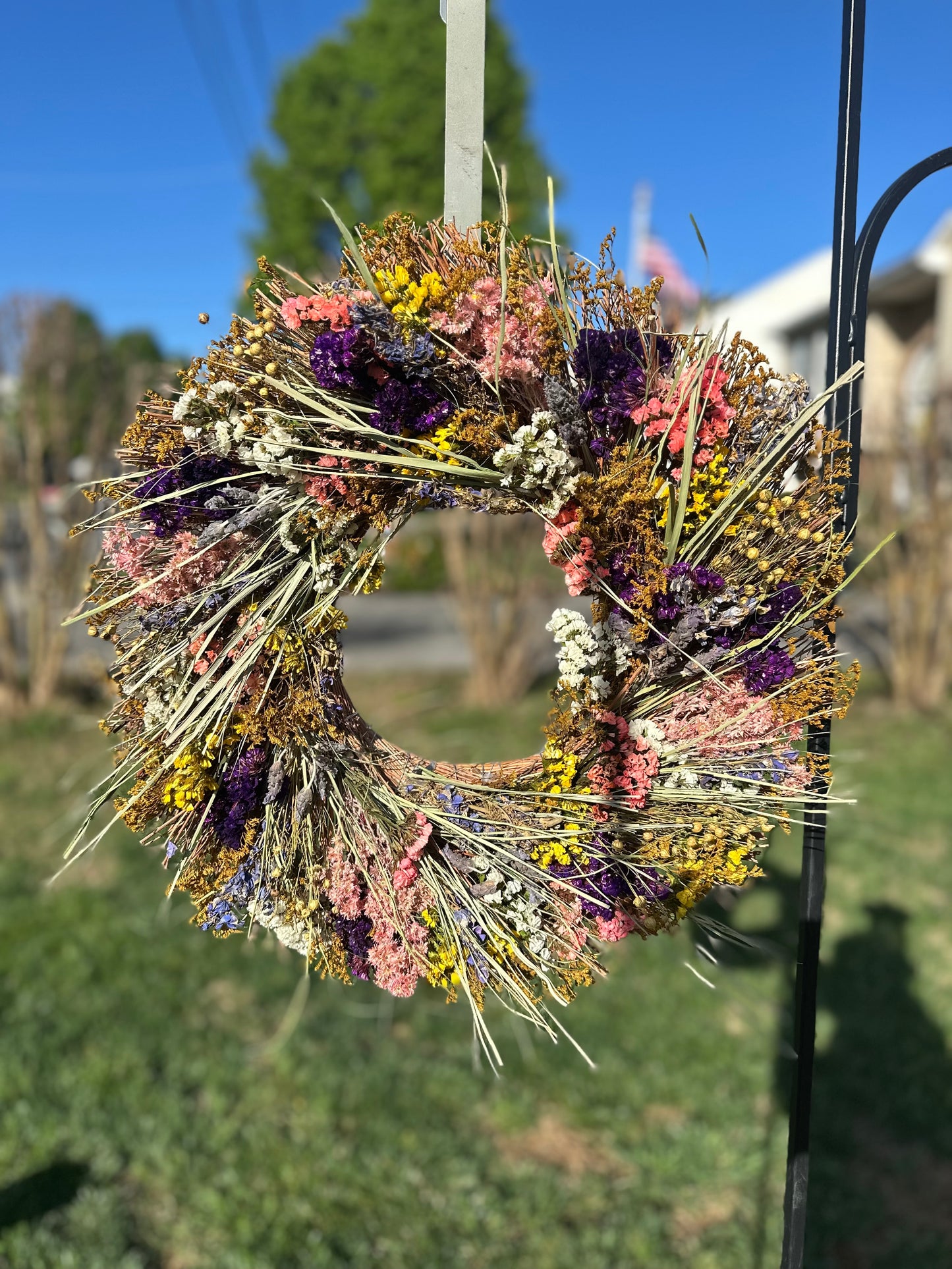 Dried Flower Spring Wreath