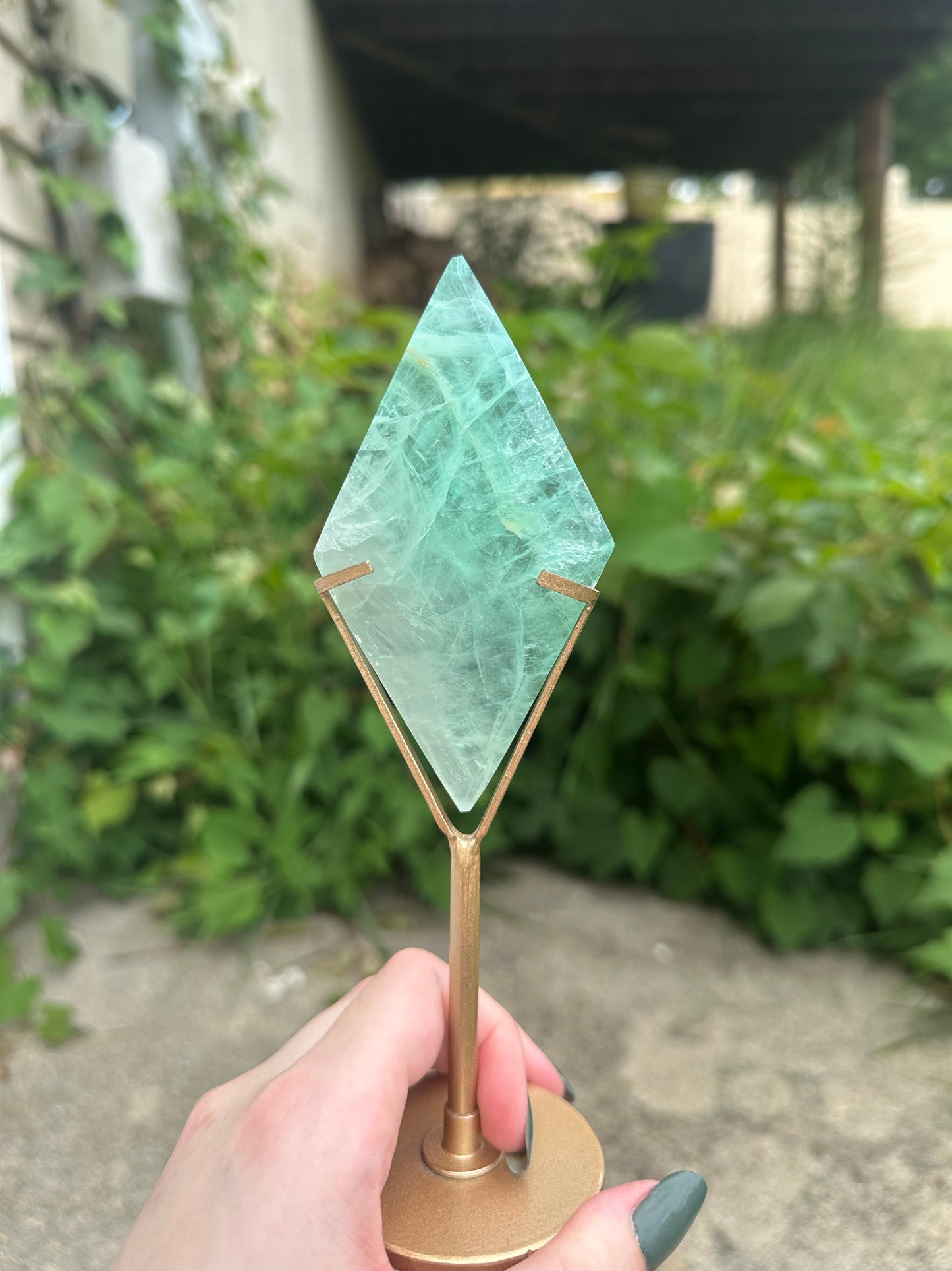 Fluorite Diamond + stand