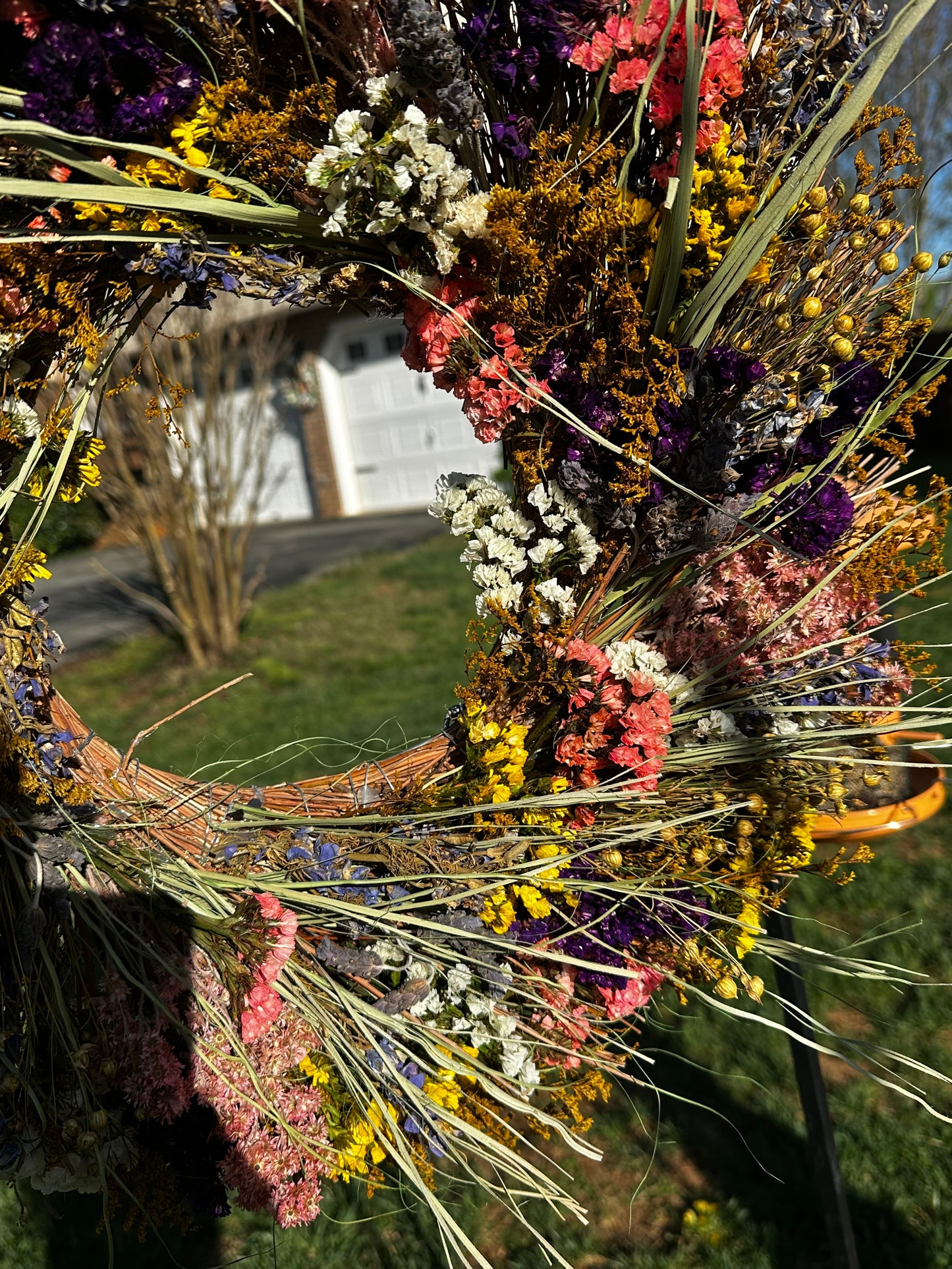Dried Flower Spring Wreath