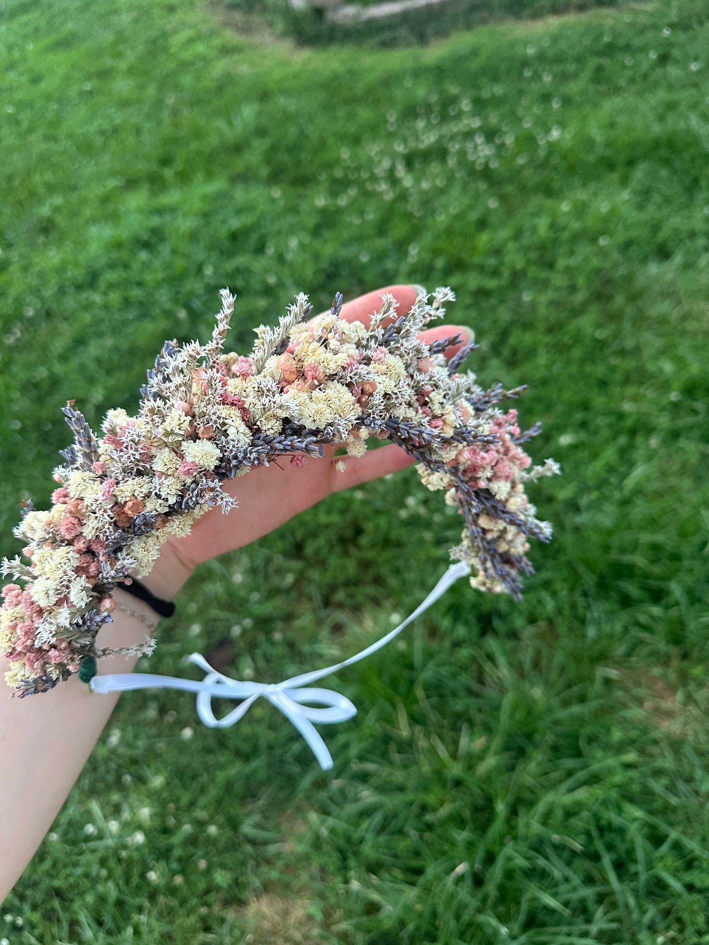 Lavender Fields Dried Flower Crown