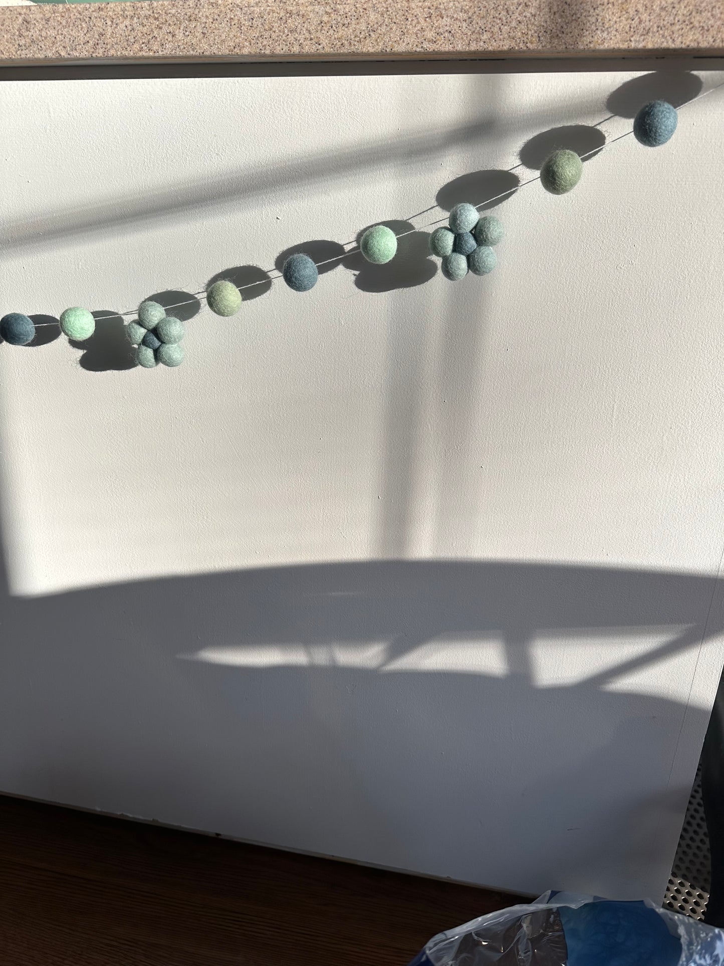 Wool Daisy Spring 5ft Garland #7