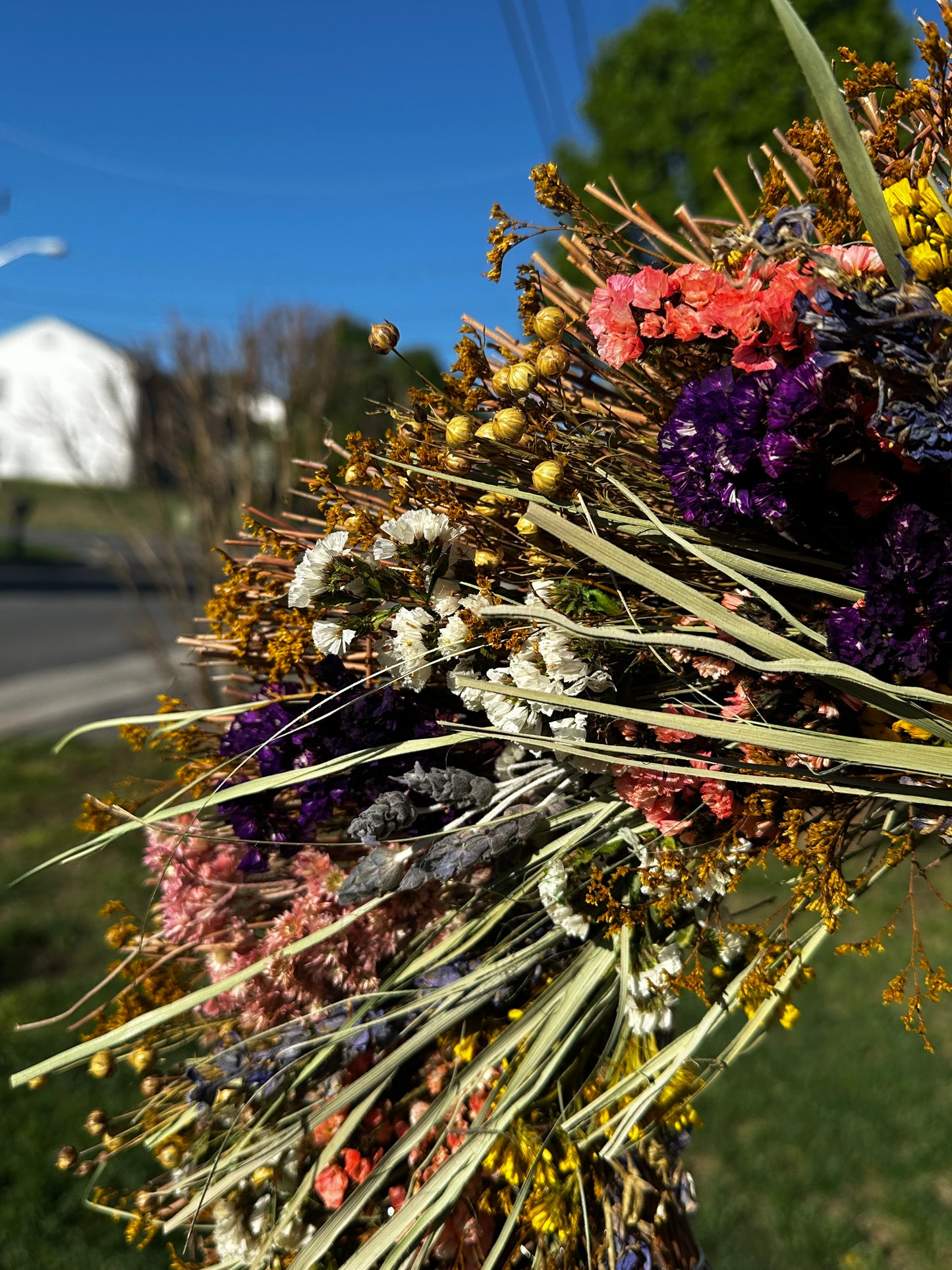 Dried Flower Spring Wreath