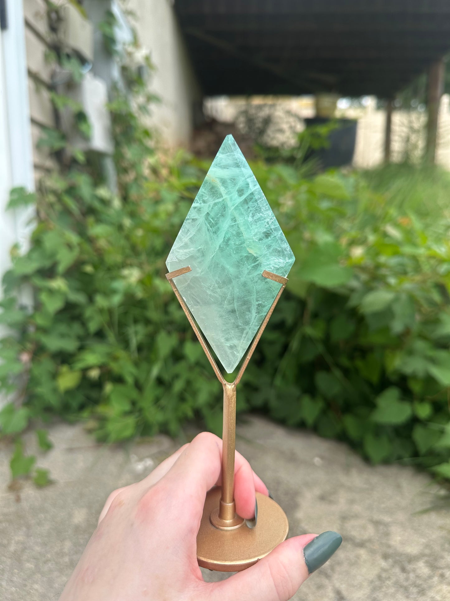 Fluorite Diamond + stand
