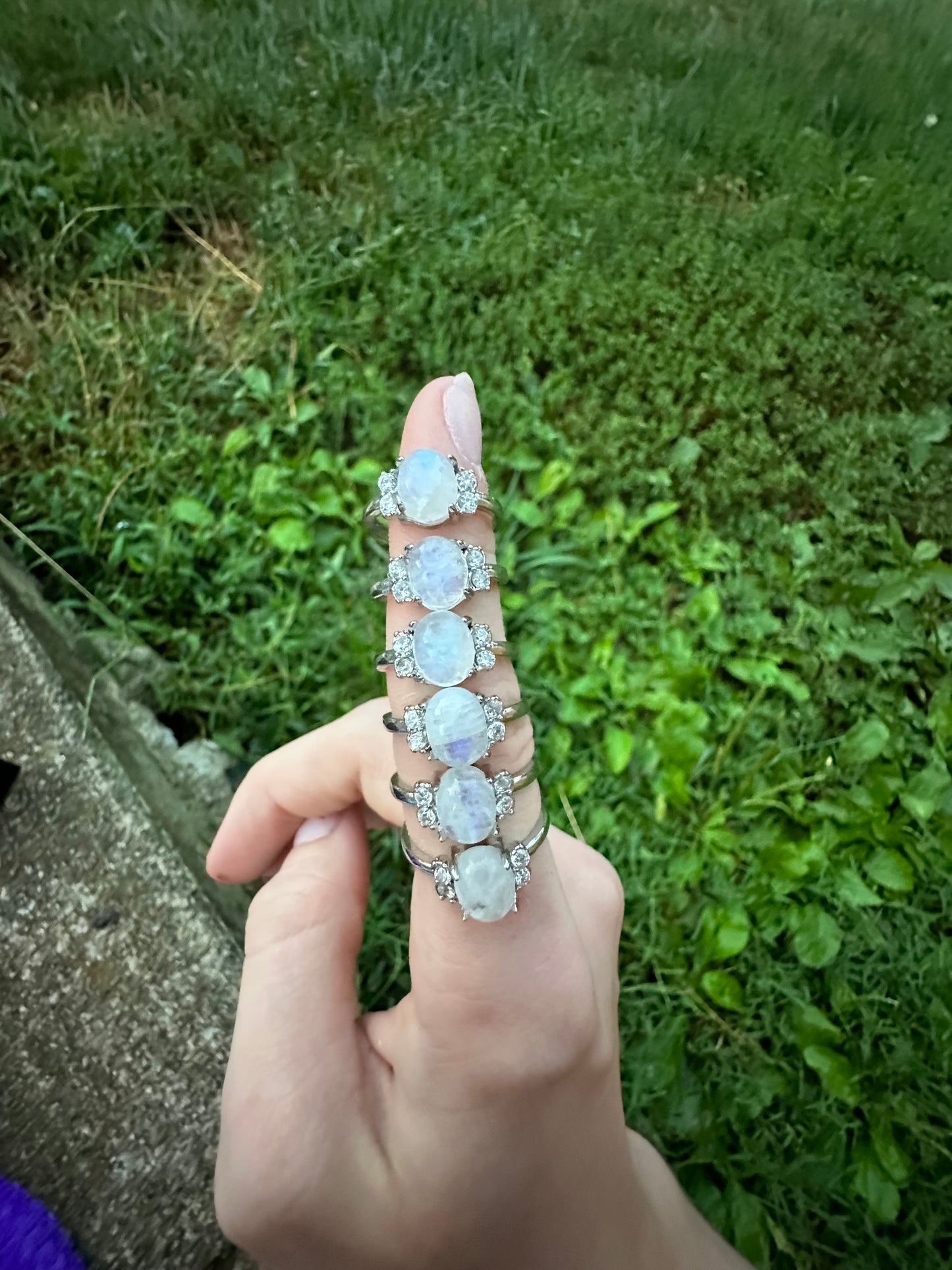 Sri Lanka Rainbow Moonstone ring