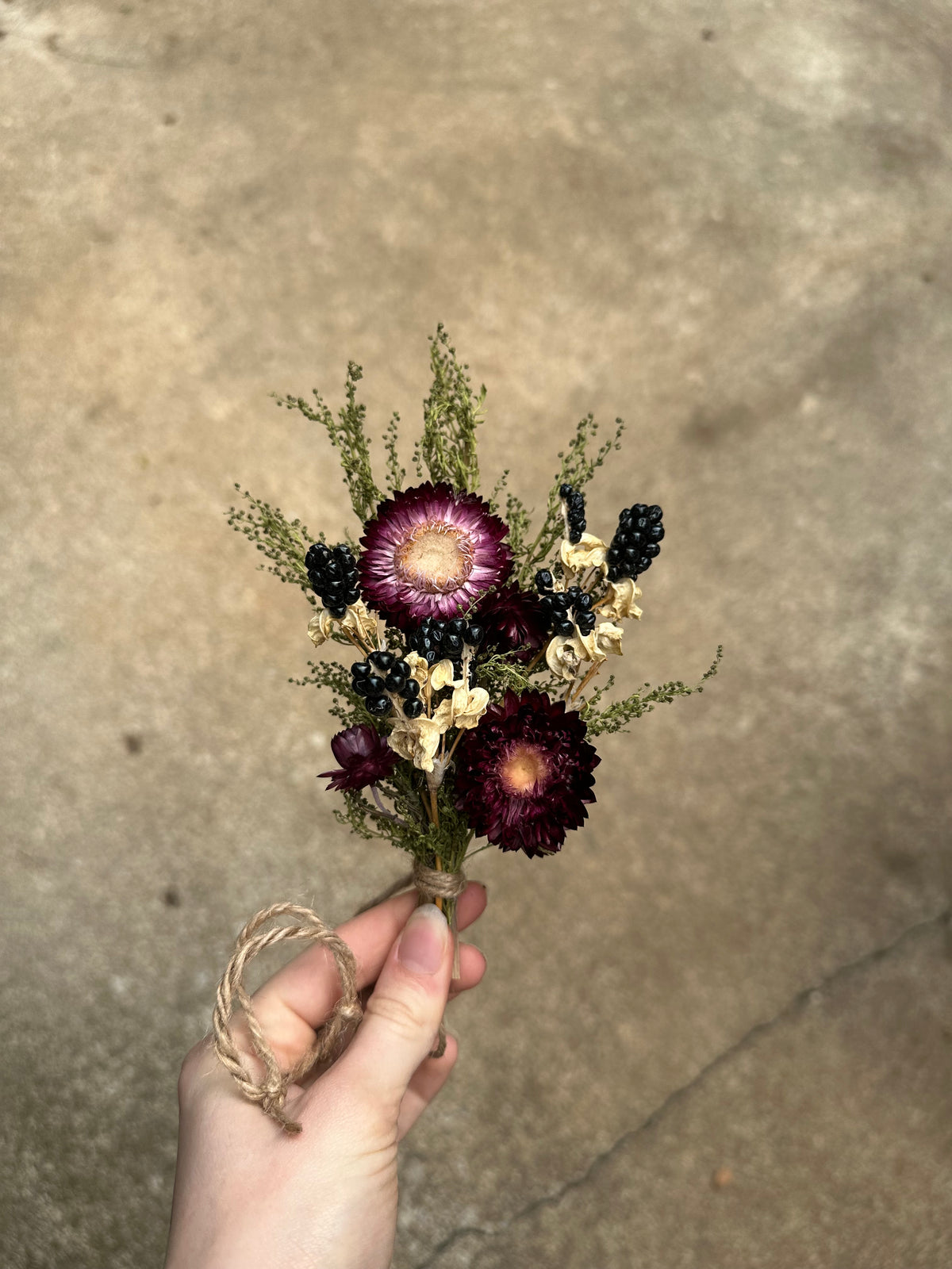 Burgundy Blackberry Mini Bouquet