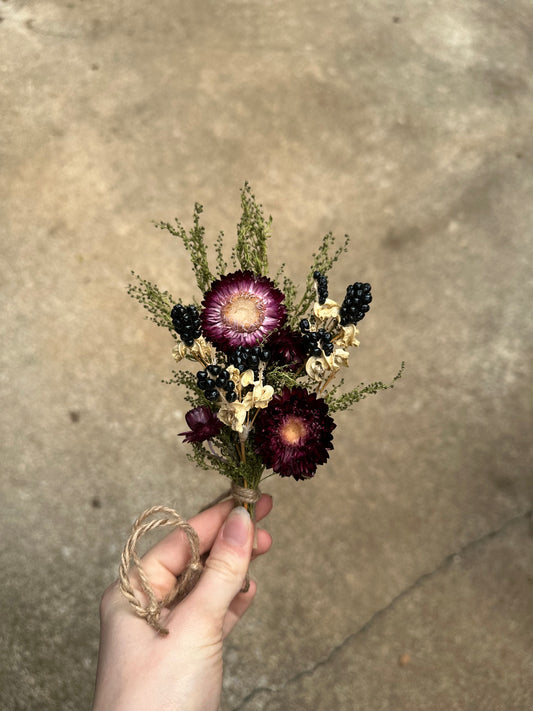 Burgundy Blackberry Mini Bouquet