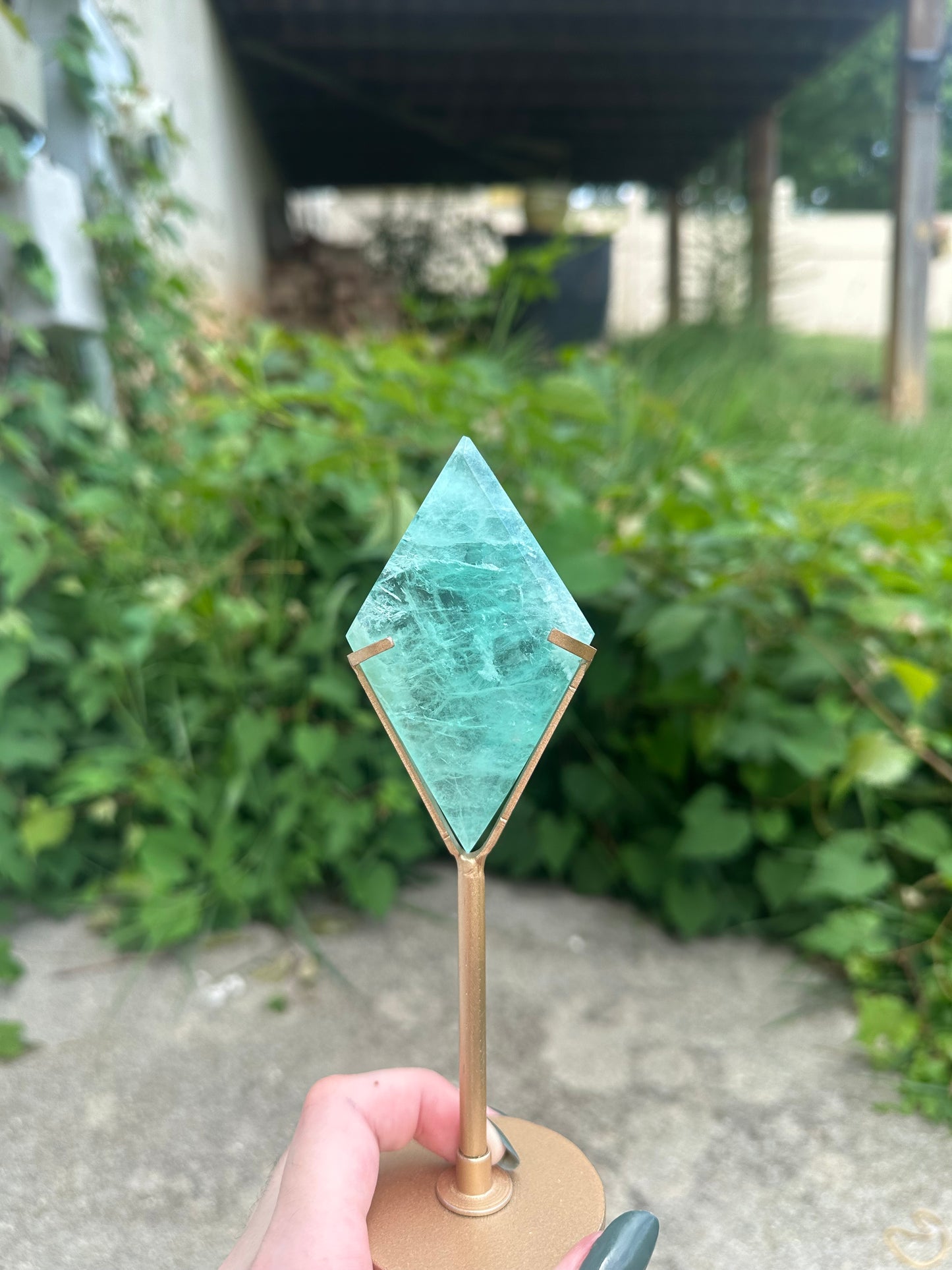Fluorite Diamond + stand