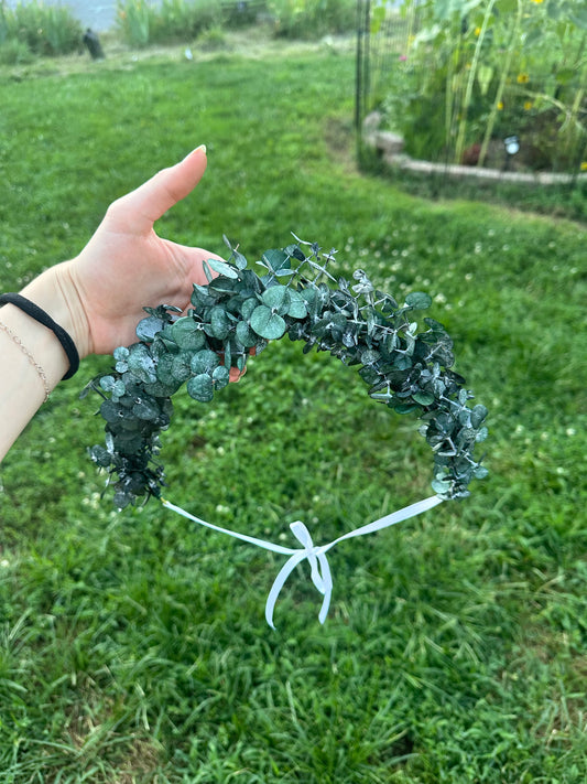 Eucalyptus Dried Flower Crown