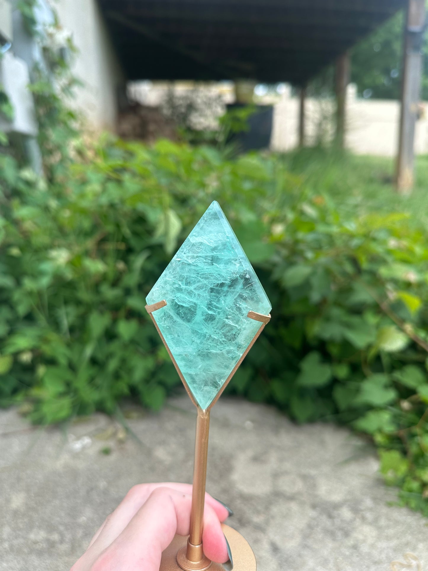Fluorite Diamond + stand