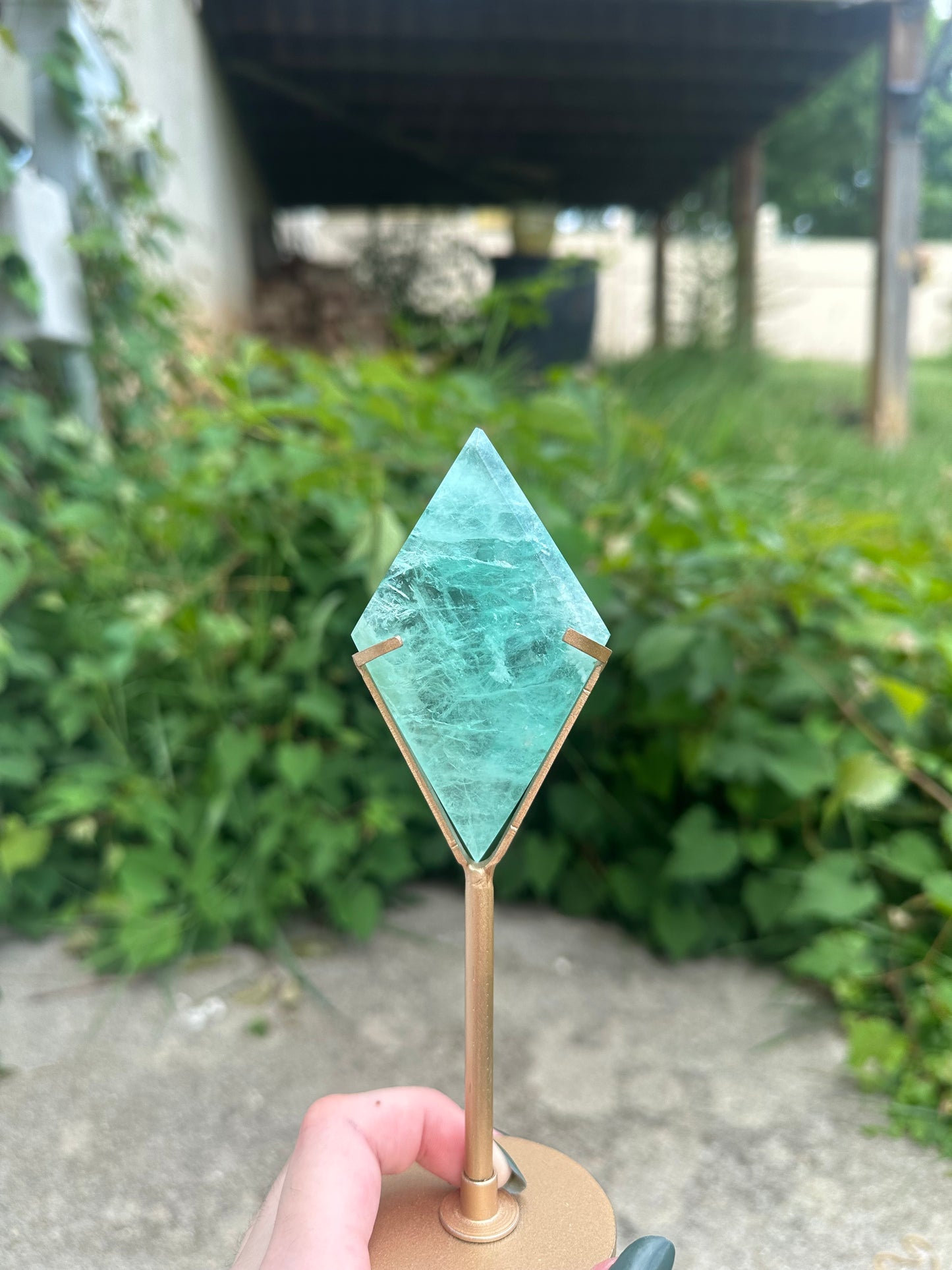 Fluorite Diamond + stand