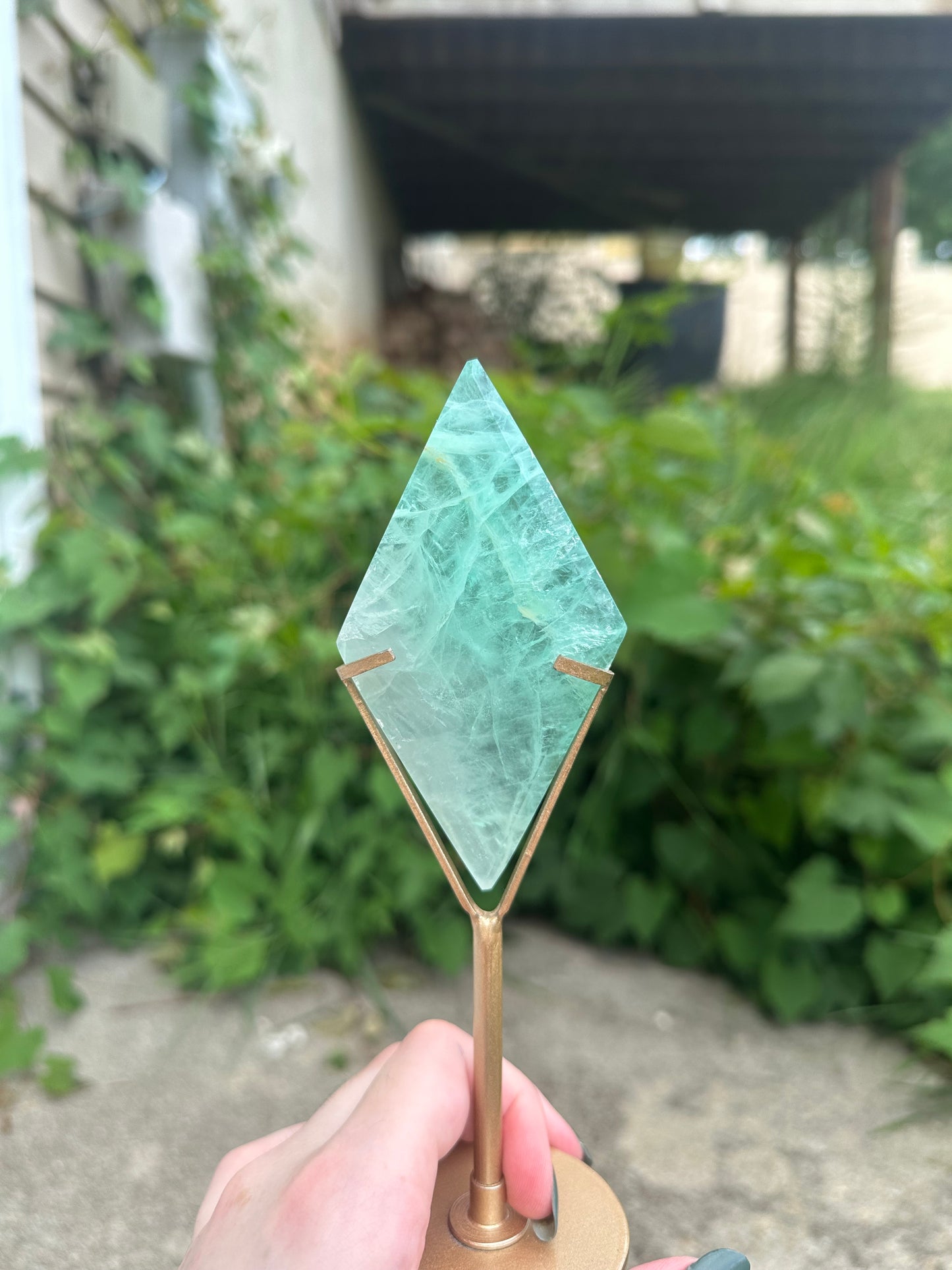 Fluorite Diamond + stand