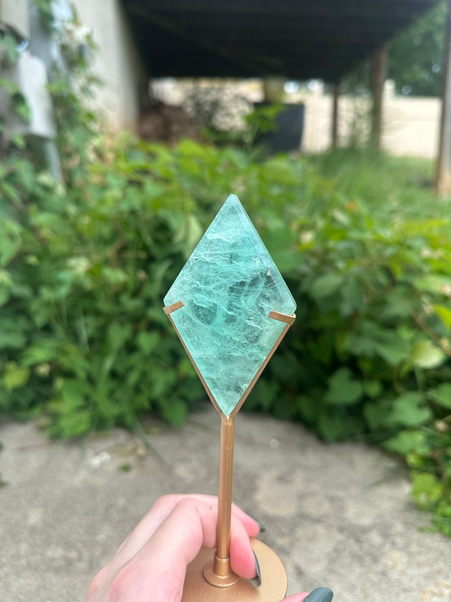 Fluorite Diamond + stand