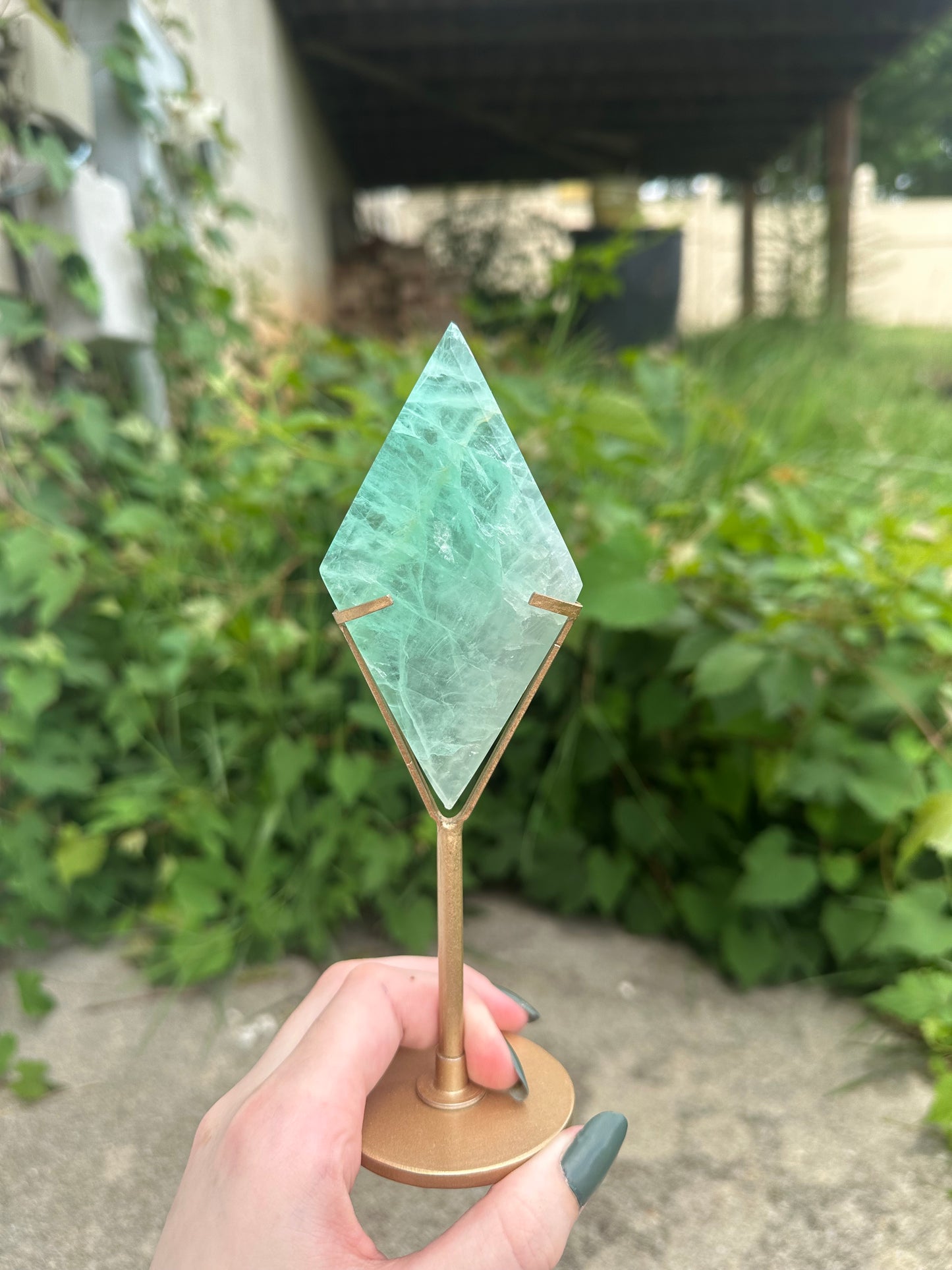 Fluorite Diamond + stand