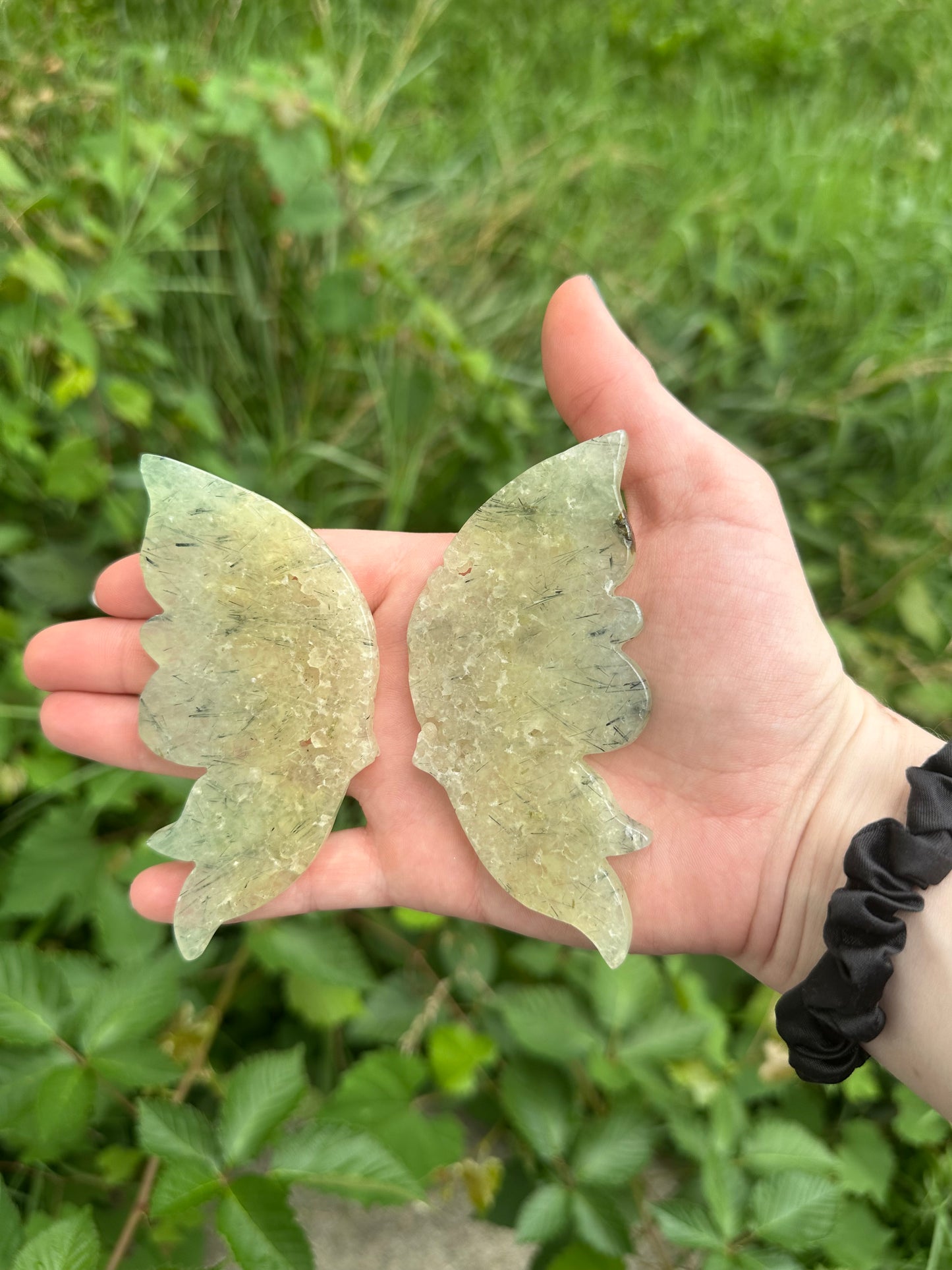 Prehnite Butterfly with stand
