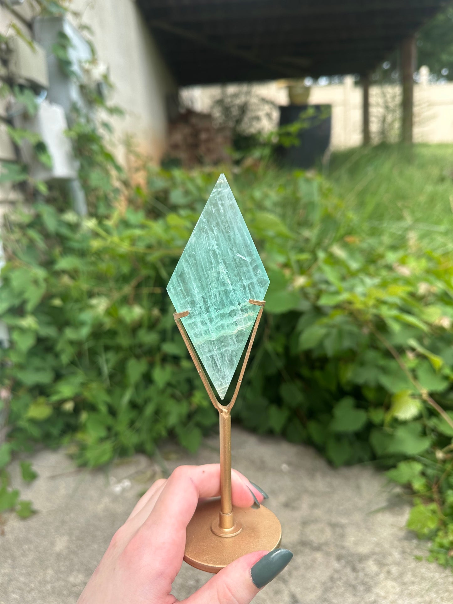 Fluorite Diamond + stand