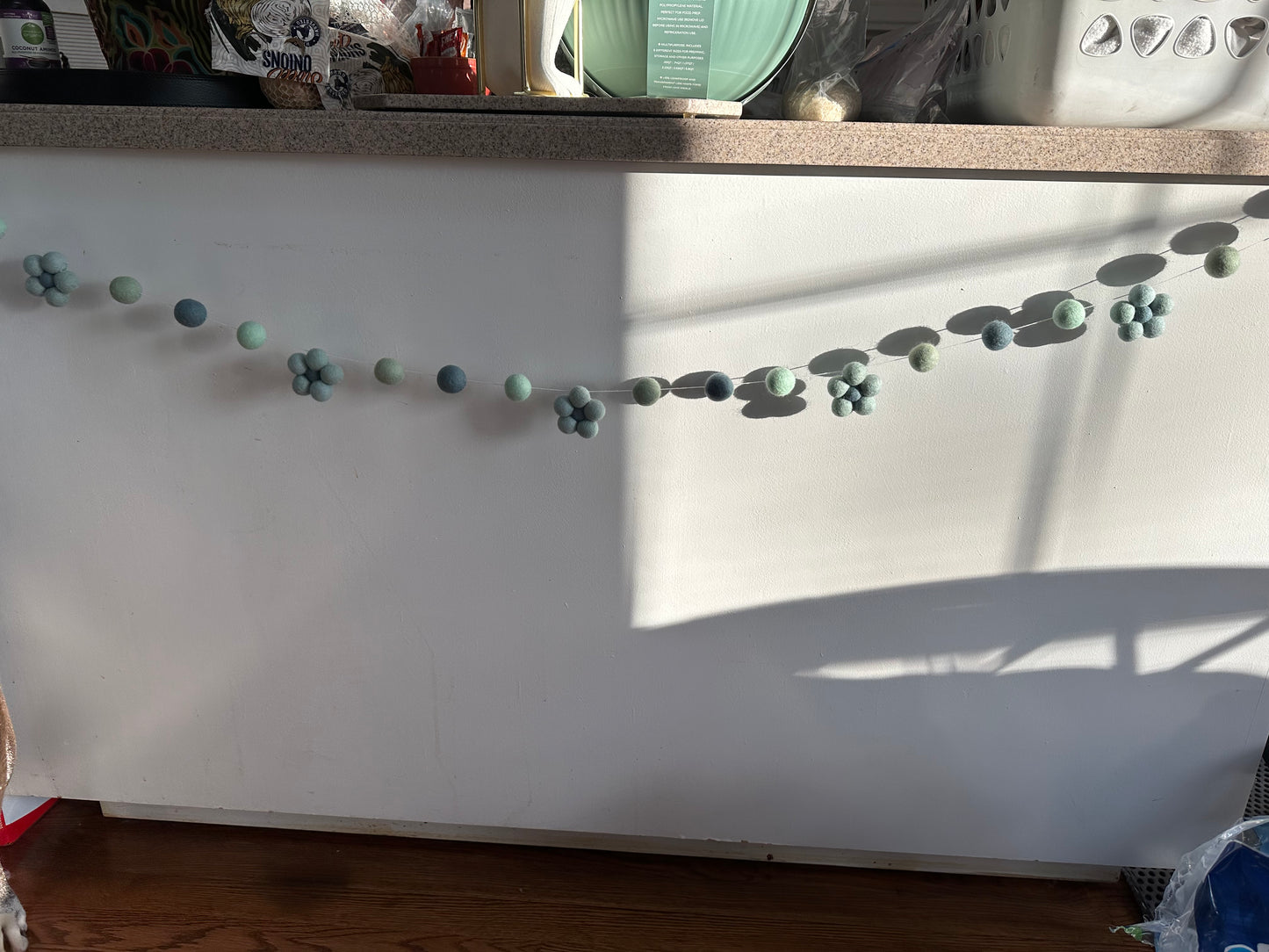 Wool Daisy Spring 5ft Garland #7