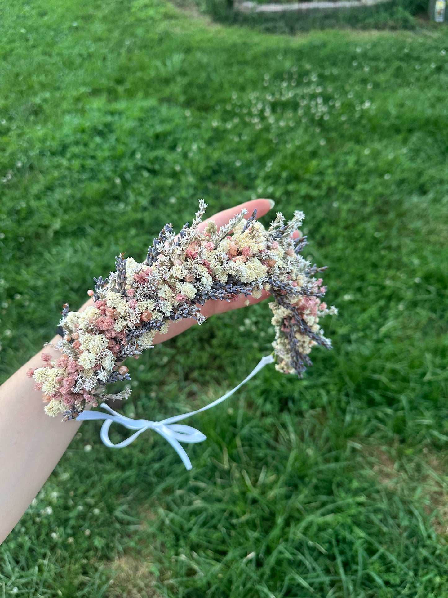 Lavender Fields Dried Flower Crown