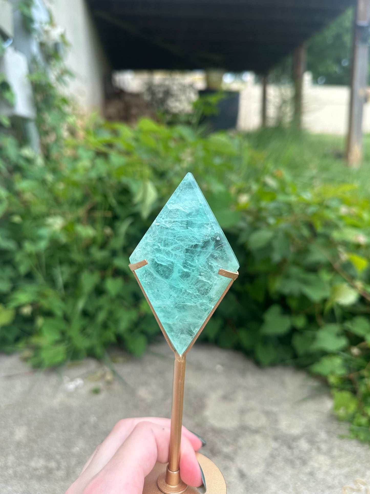 Fluorite Diamond + stand