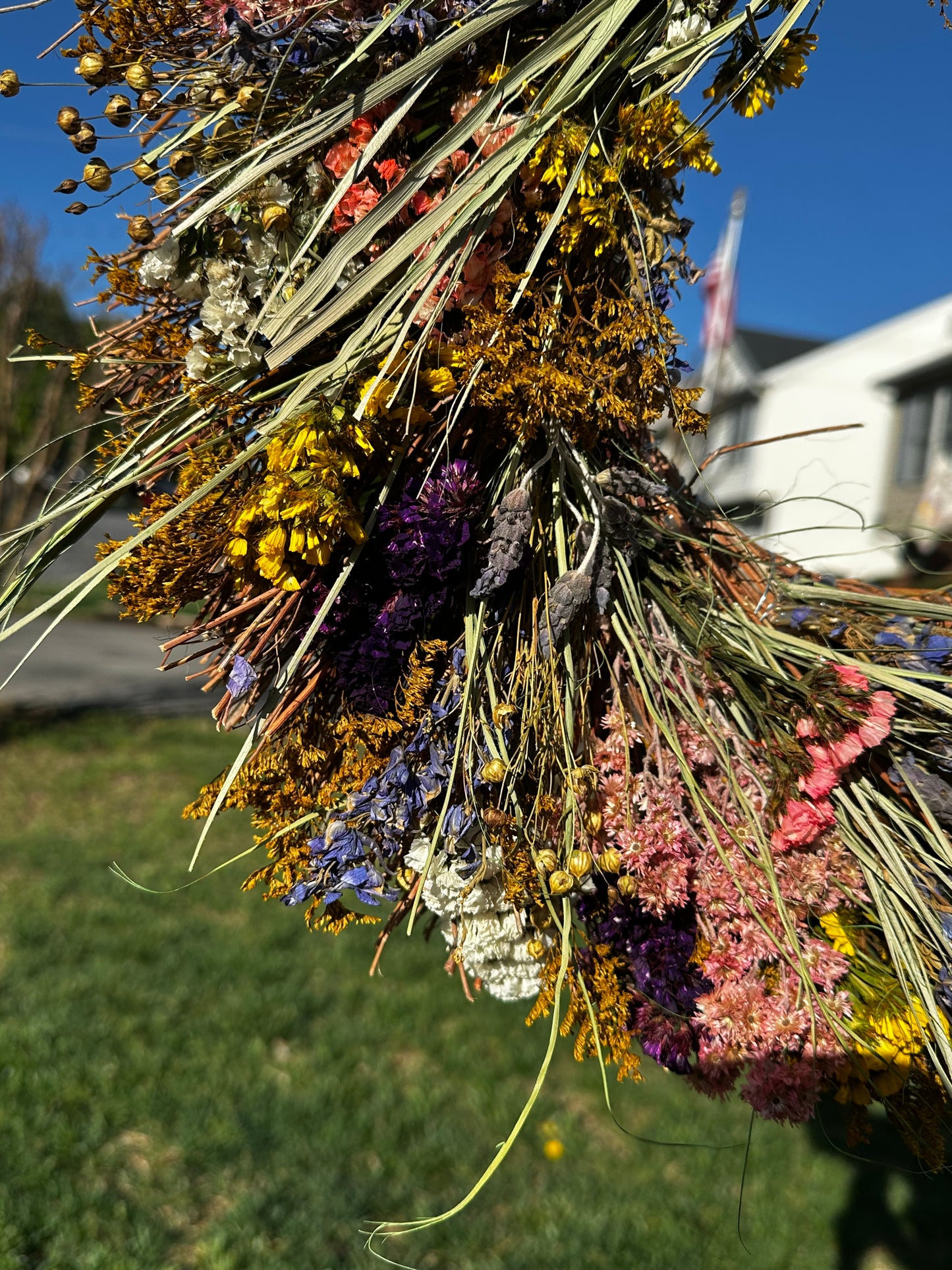 Dried Flower Spring Wreath