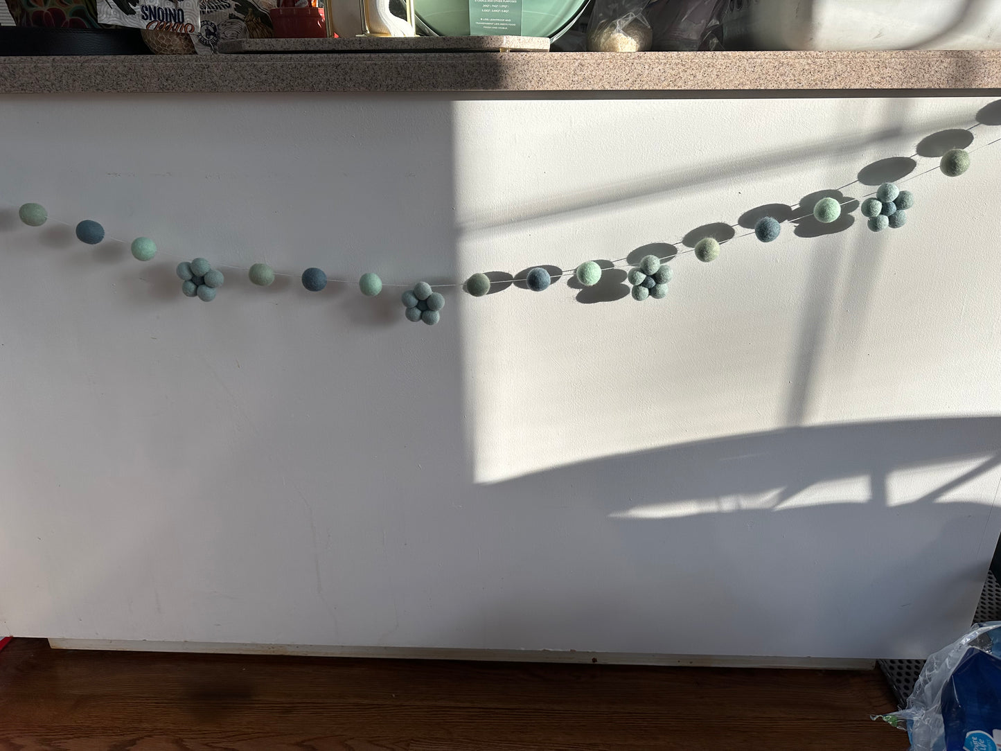 Wool Daisy Spring 5ft Garland #7