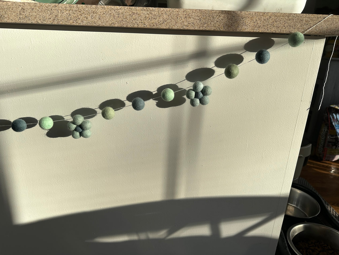 Wool Daisy Spring 5ft Garland #7