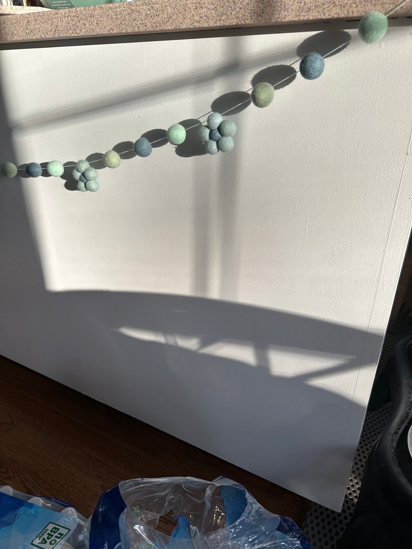 Wool Daisy Spring 5ft Garland #7