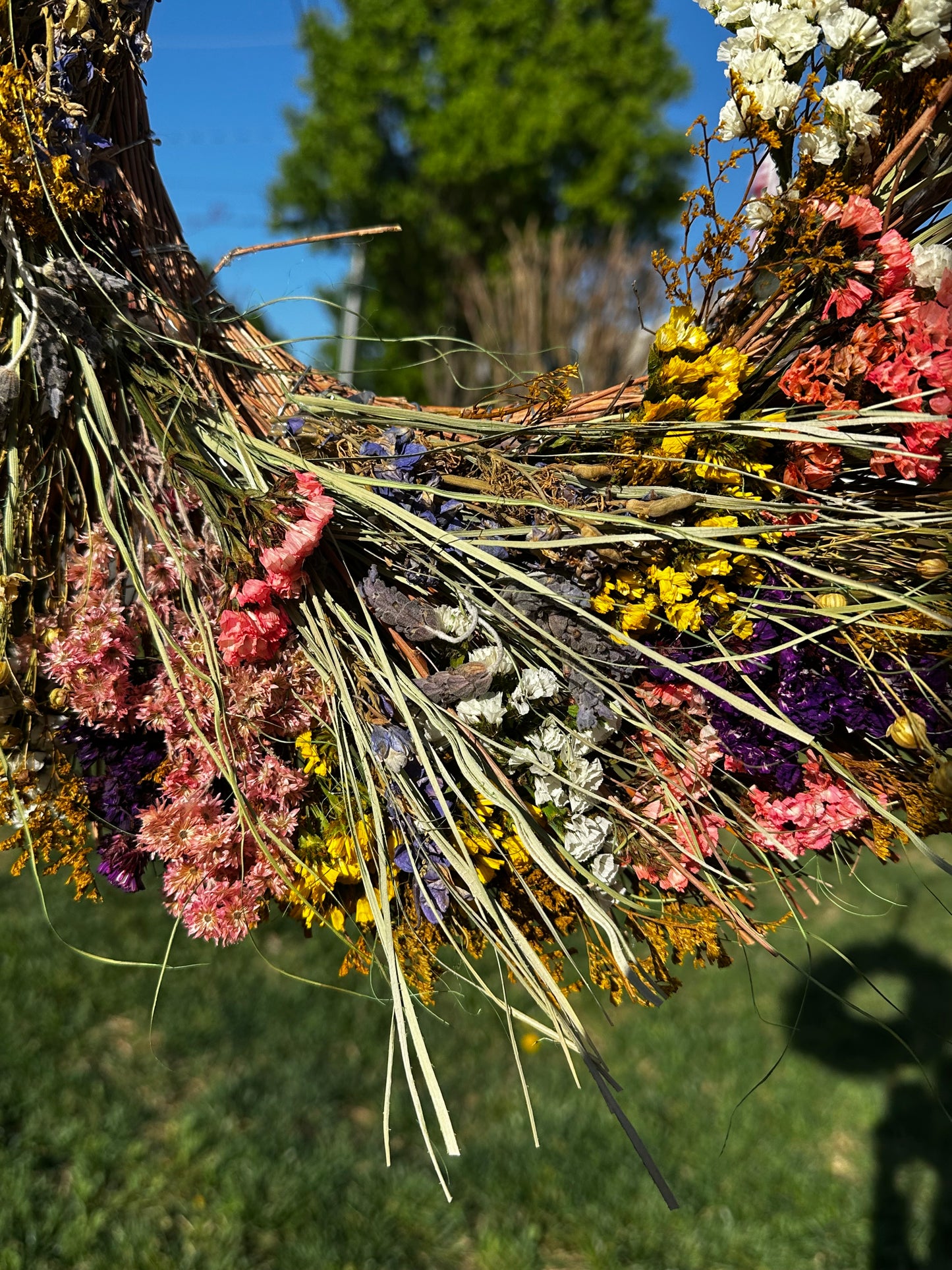 Dried Flower Spring Wreath