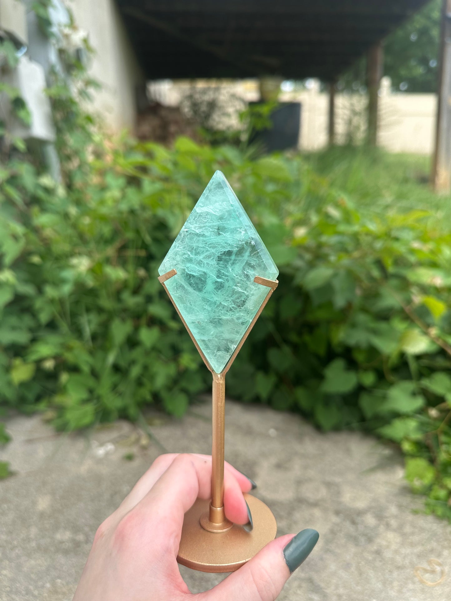 Fluorite Diamond + stand